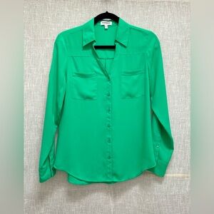 EXPRESS Original Fit Convertible Sleeve Portofino Shirt Size S
